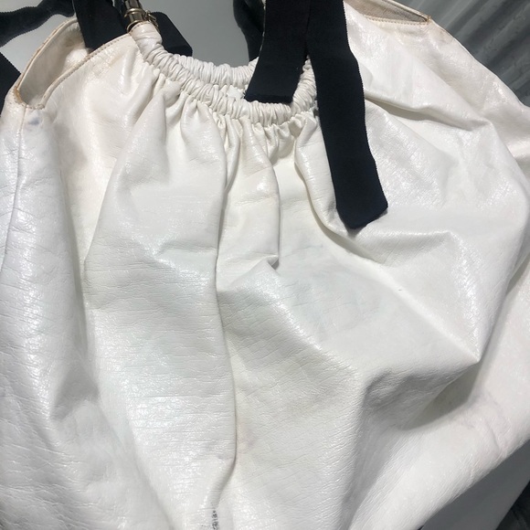Stella McCartney XL Hobo Bag White Vegan Leather Oversized Designer - Picture 12 of 14